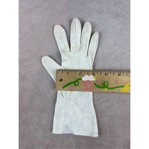 Vintage 1930s 1940s Style White Gloves - Picture 6 of 7